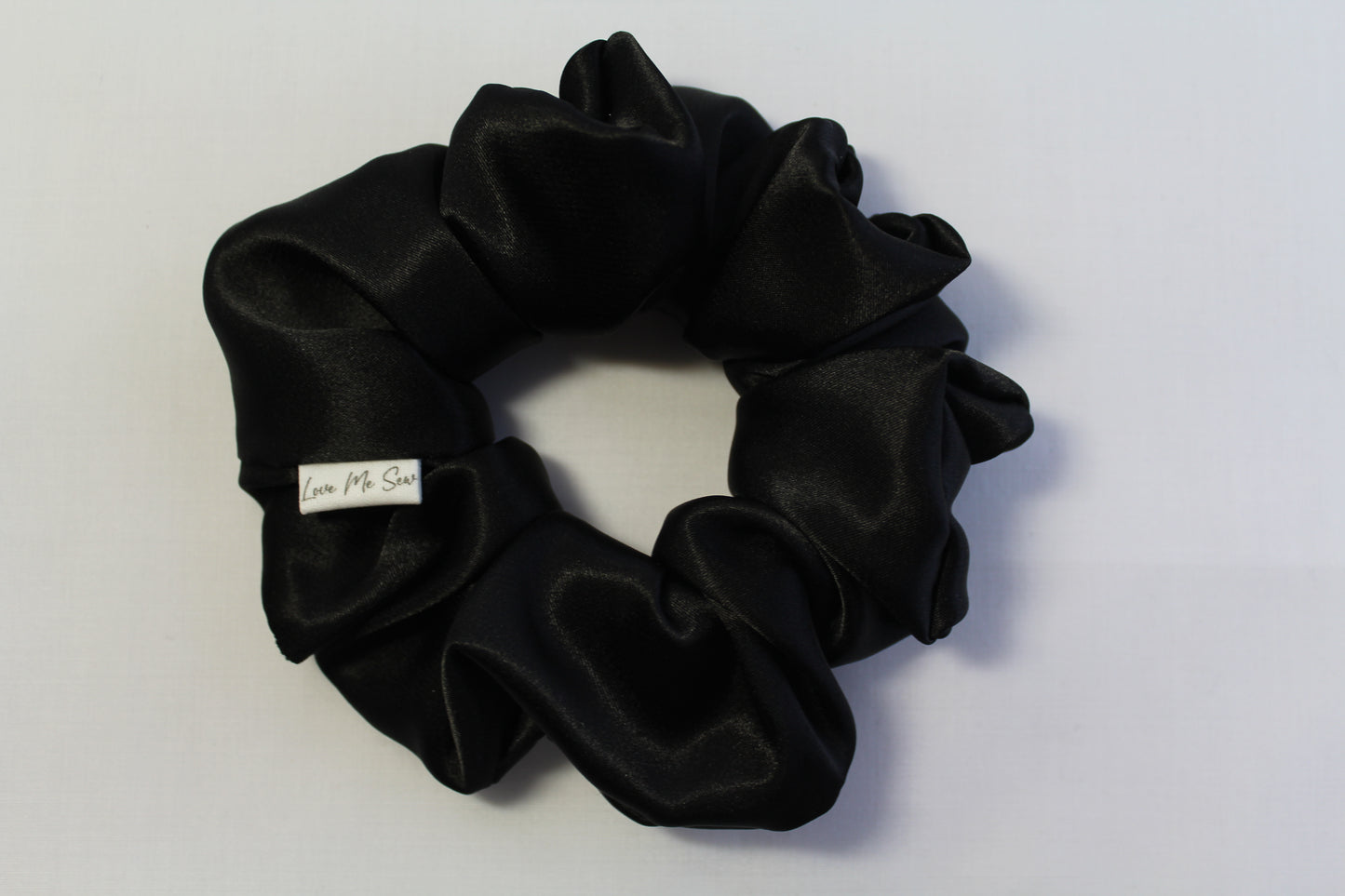 Black Satin Scrunchie