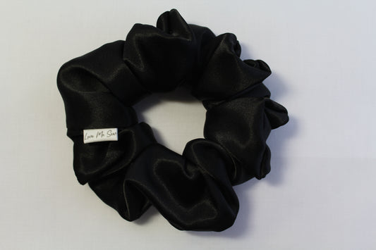 Black Satin Scrunchie