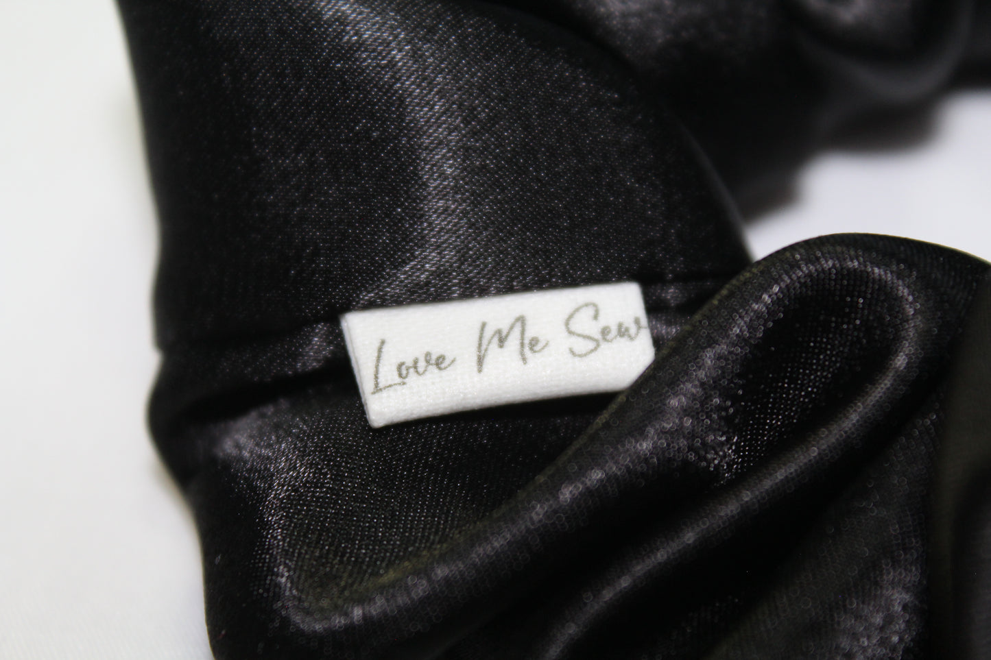 Black Satin Scrunchie