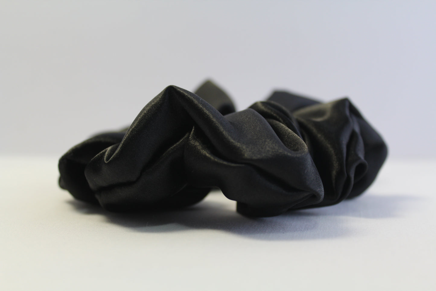 Black Satin Scrunchie